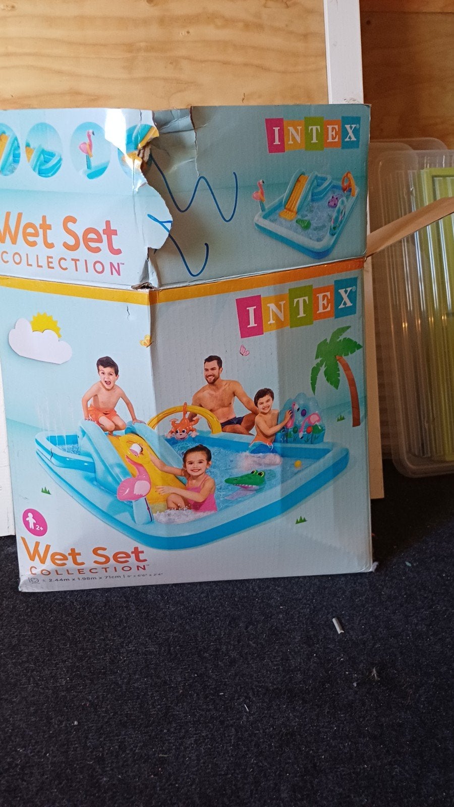Intex Wet Set Collection opblaaszwembad - 1x gebruikt, Ophalen, Gebruikt, Minder dan 80 cm, Opblaaszwembad