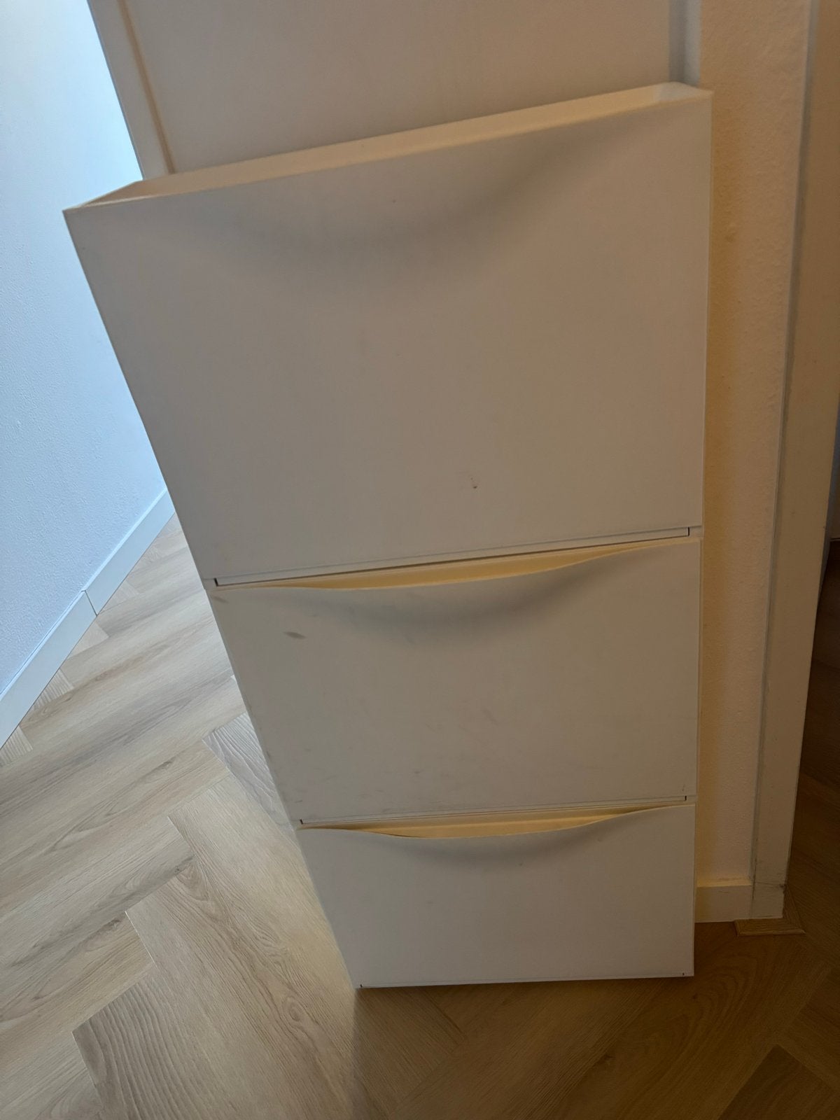 IKEA TRONES Schoenenkast/Opberger - Wit, 3 vakken, Ophalen of Verzenden, Gebruikt