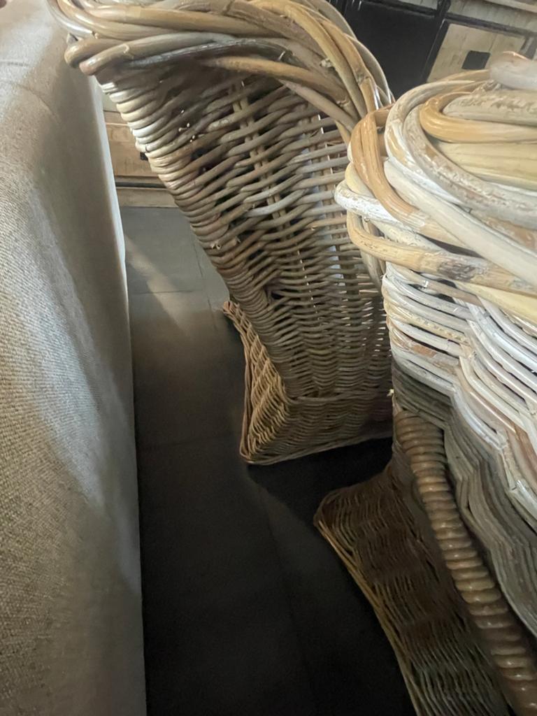 Set van 2 rieten stoelen, Gebruikt, Twee, Overige kleuren, Riet of Rotan