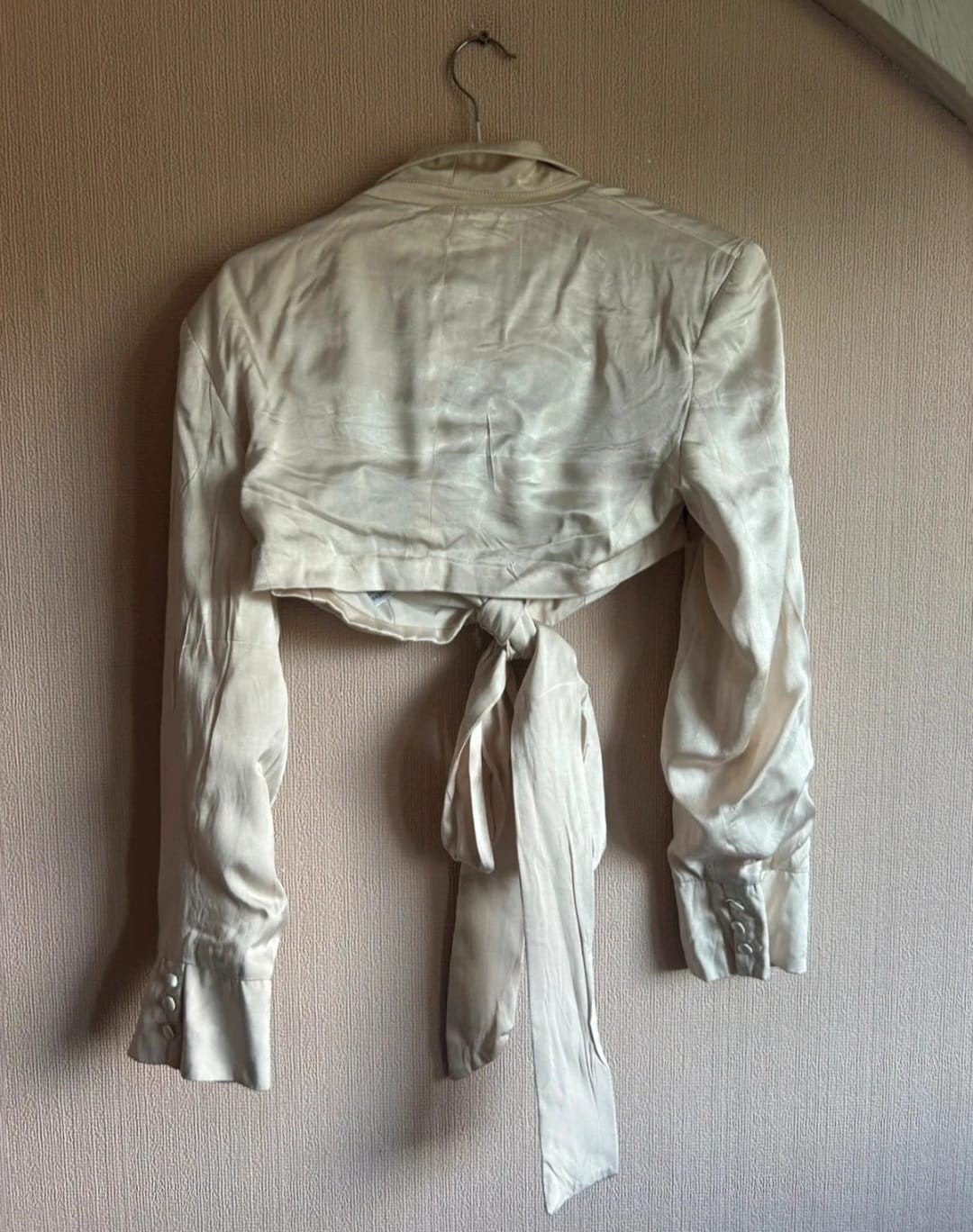 Two piece set rokje en top bershka maat S/M (3137*), Beige, Onbekend, Maat 36 (S), Gedragen
