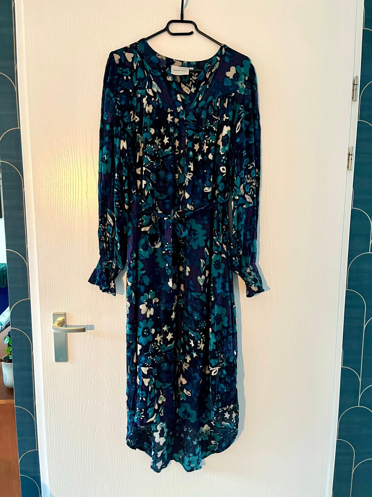 Jurk Fabienne Chapot maat M, 38 Willow dress bloemen, Maat 38/40 (M), Blauw, Ophalen of Verzenden, Zo goed als nieuw