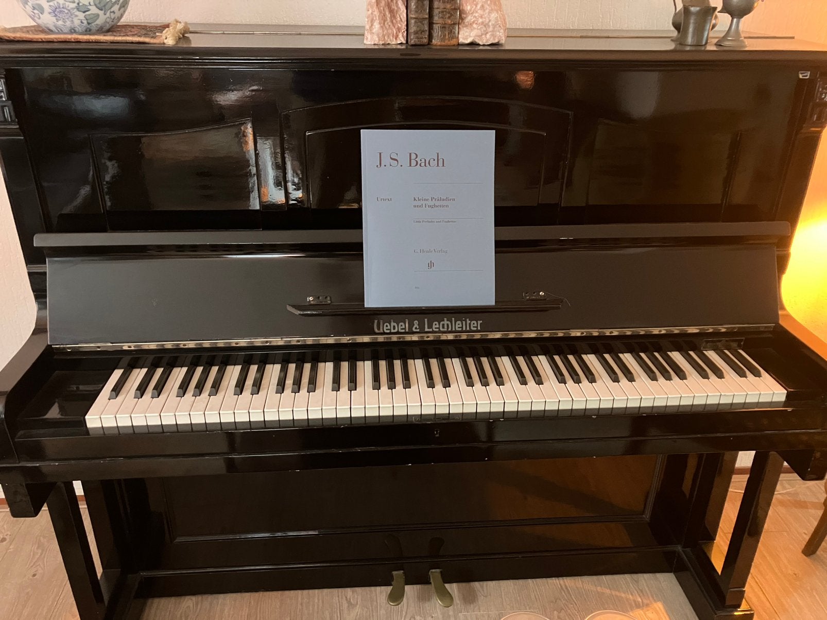 Klassieke zwart piano (1925 - Uebel&Lechleiter), Ophalen, Gebruikt, Zwart, Piano