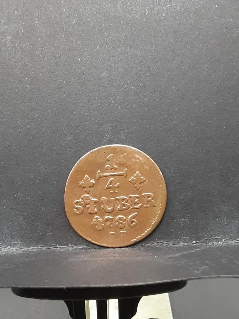 1/4 stuber 1786, Ophalen of Verzenden, Overige landen, Losse munt