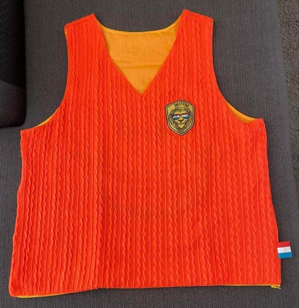 Oranje trainingspak en Juich vesten - Maat L/XL, Ophalen, Gedragen, Onbekend
