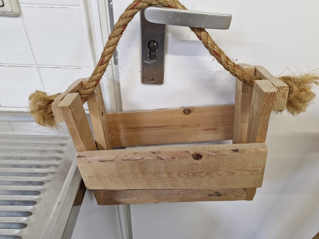 houten flessendrager gemaakt van ouod steigerhout, Overige typen, Ophalen, Nieuw, Hout