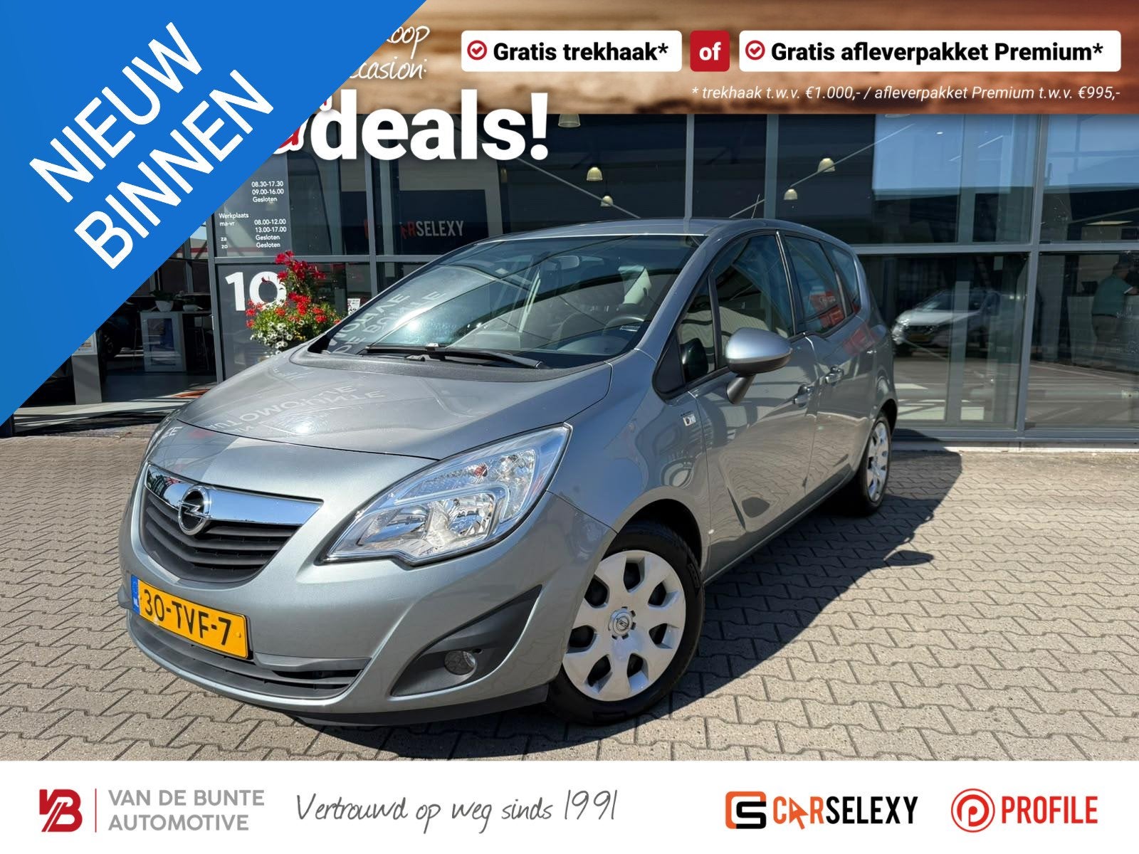 Opel Meriva 1.4 Anniversary Edition *Trekhaak & Navigatie*, Voorwielaandrijving, Euro 5, Gebruikt, 4 cilinders