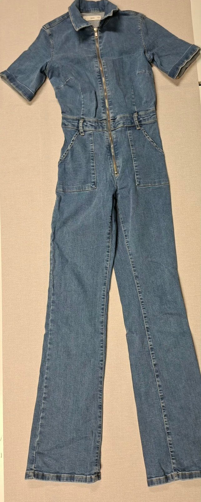 MNG Denim Broekpak Maat S - Stijlvol en Comfortabel, Blauw, MNG, Ophalen of Verzenden, Maat 36 (S)