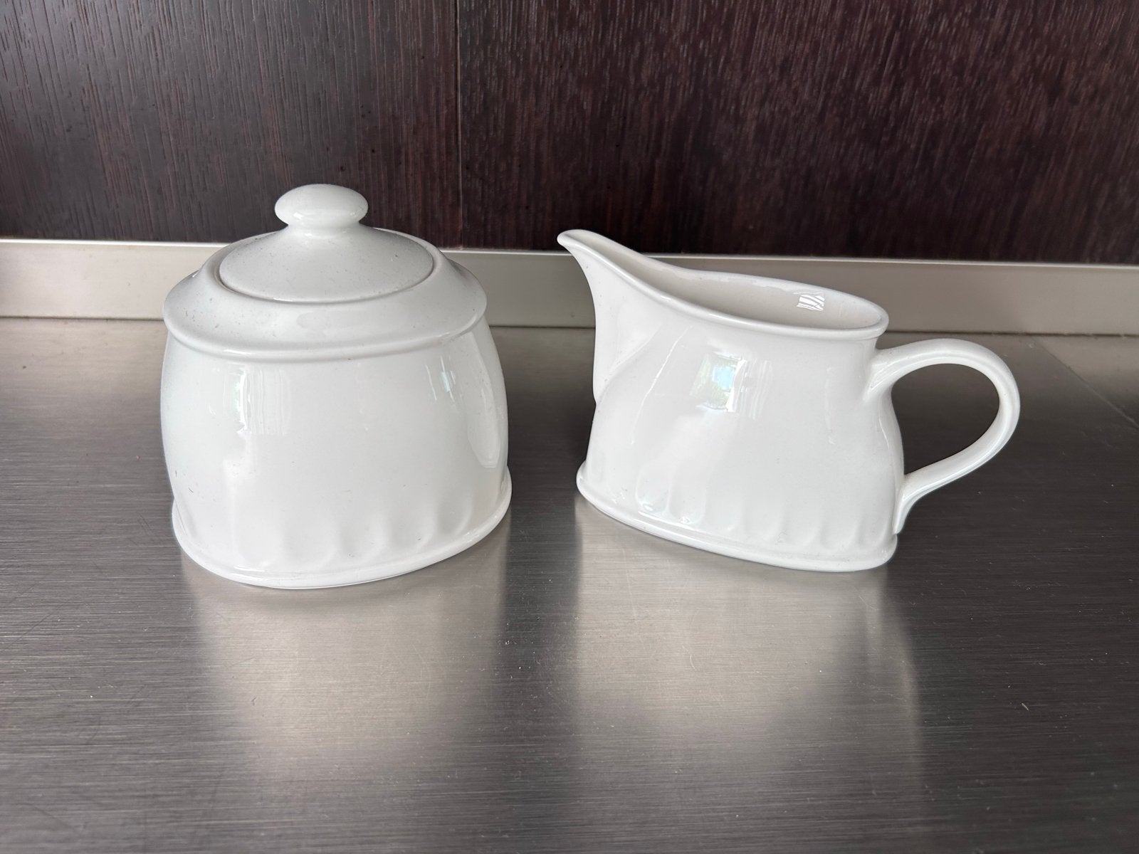 Villeroy & Boch Melkkan en Suikerpot - Premium Porselein, Ophalen, Zo goed als nieuw, Modern, Porselein