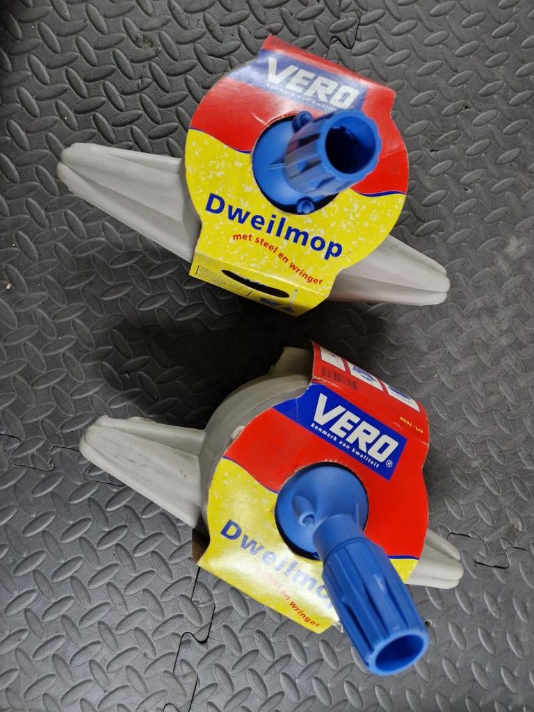 Vero Dweilmoppen met Steel en Wringer - Diverse Dweilen, Ophalen of Verzenden