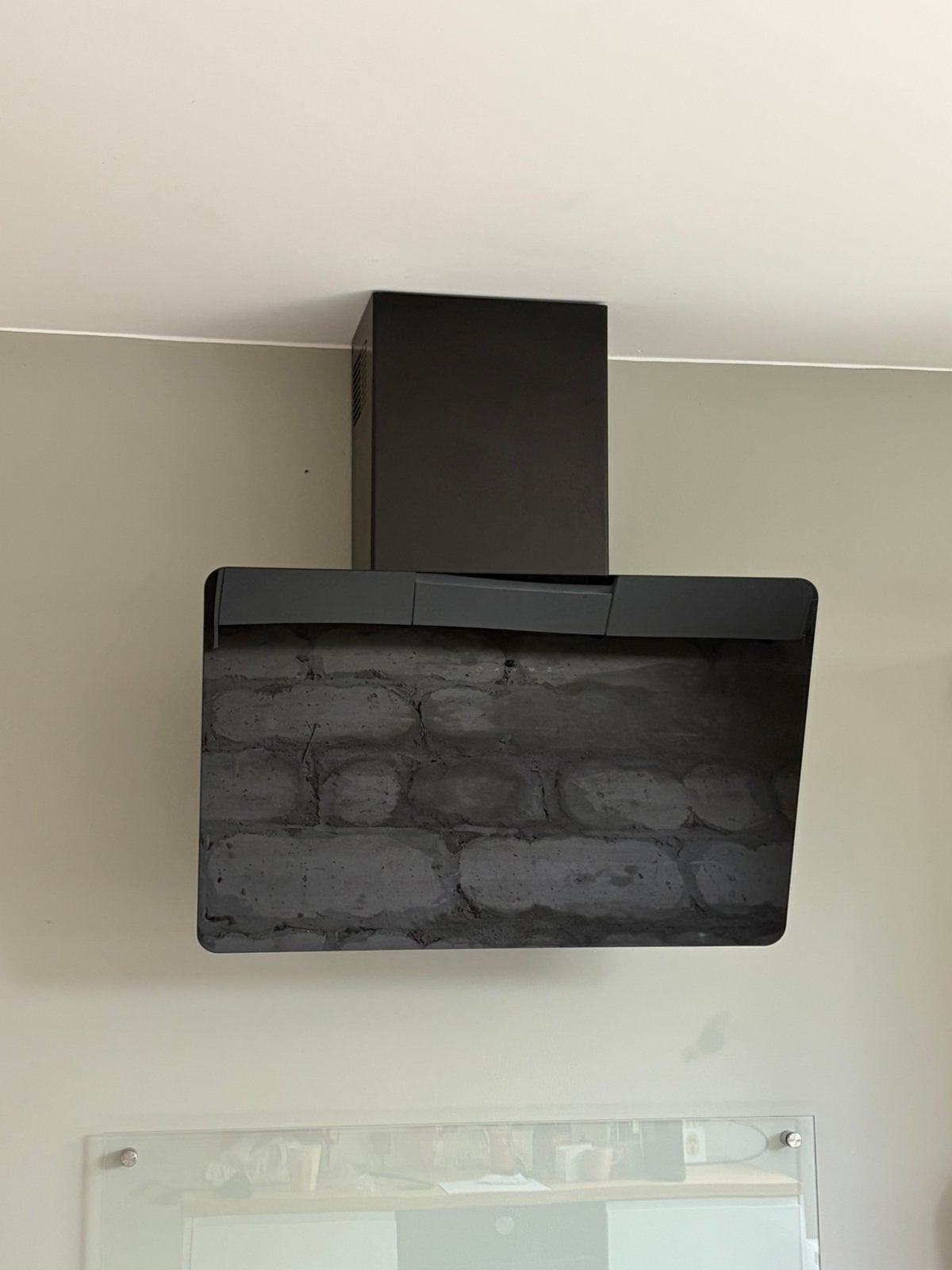 IKEA FINSMAKARE afzuigkap, zwart, wand, breed 70 cm, Ophalen, Gebruikt