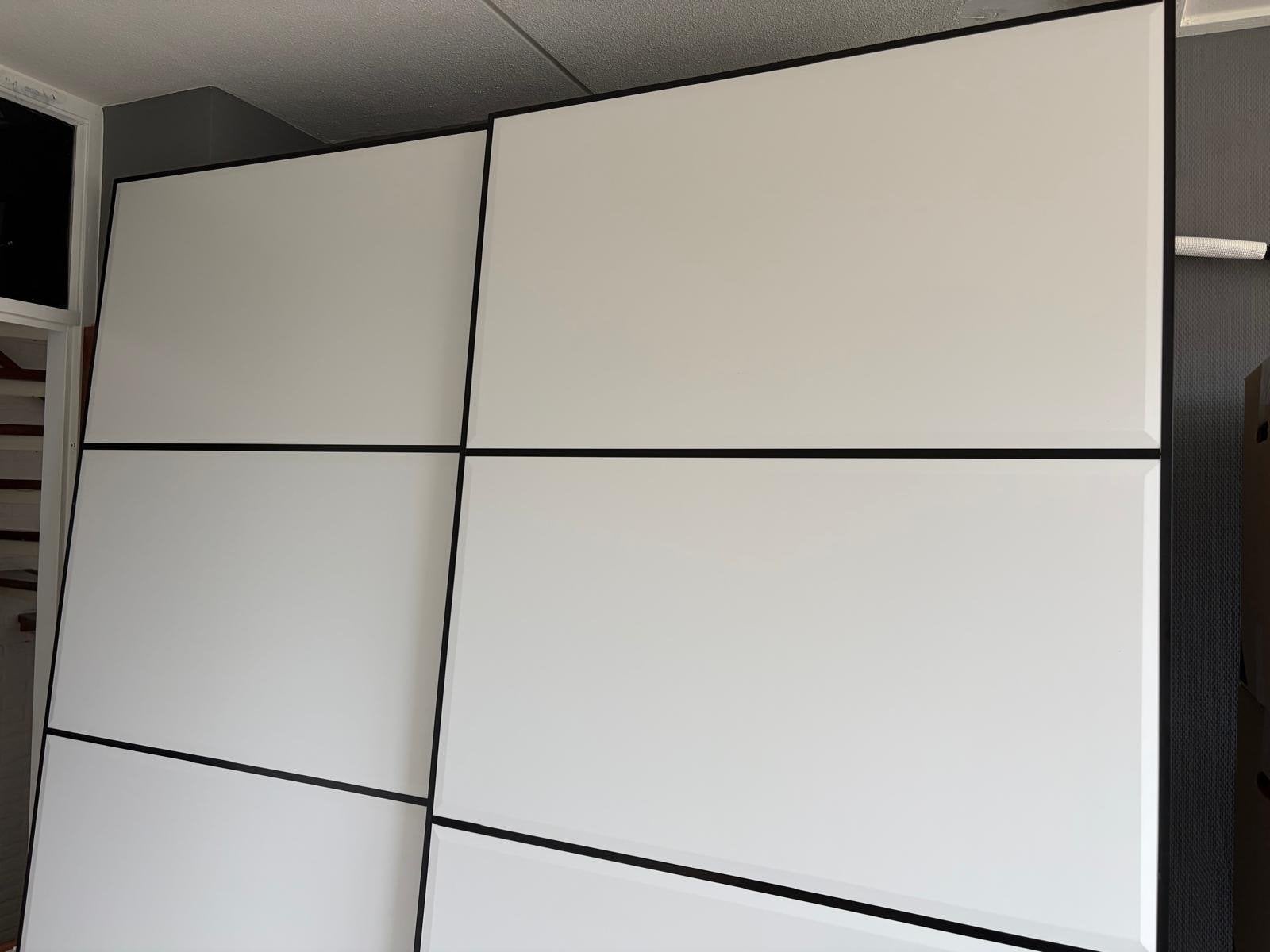IKEA PAX Schuifdeur (wit met zwarte lijnen), Ophalen, Kunststof, Gebruikt, 100 tot 150 cm