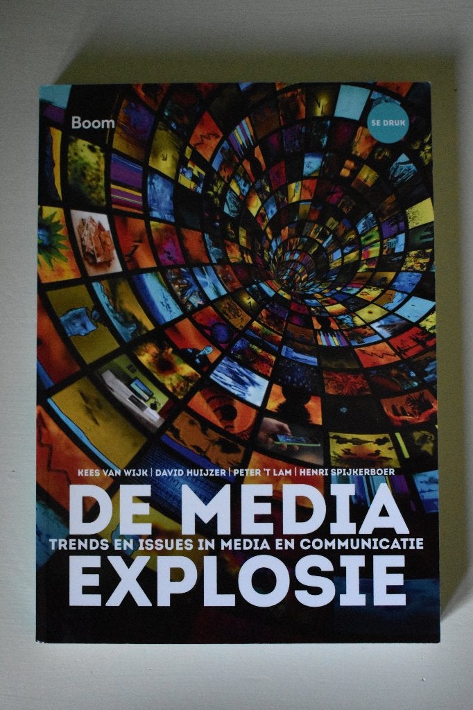 De media explosie - Kees van Wijk - 5e druk, Kees van Wijk, Zo goed als nieuw, Alpha, HBO