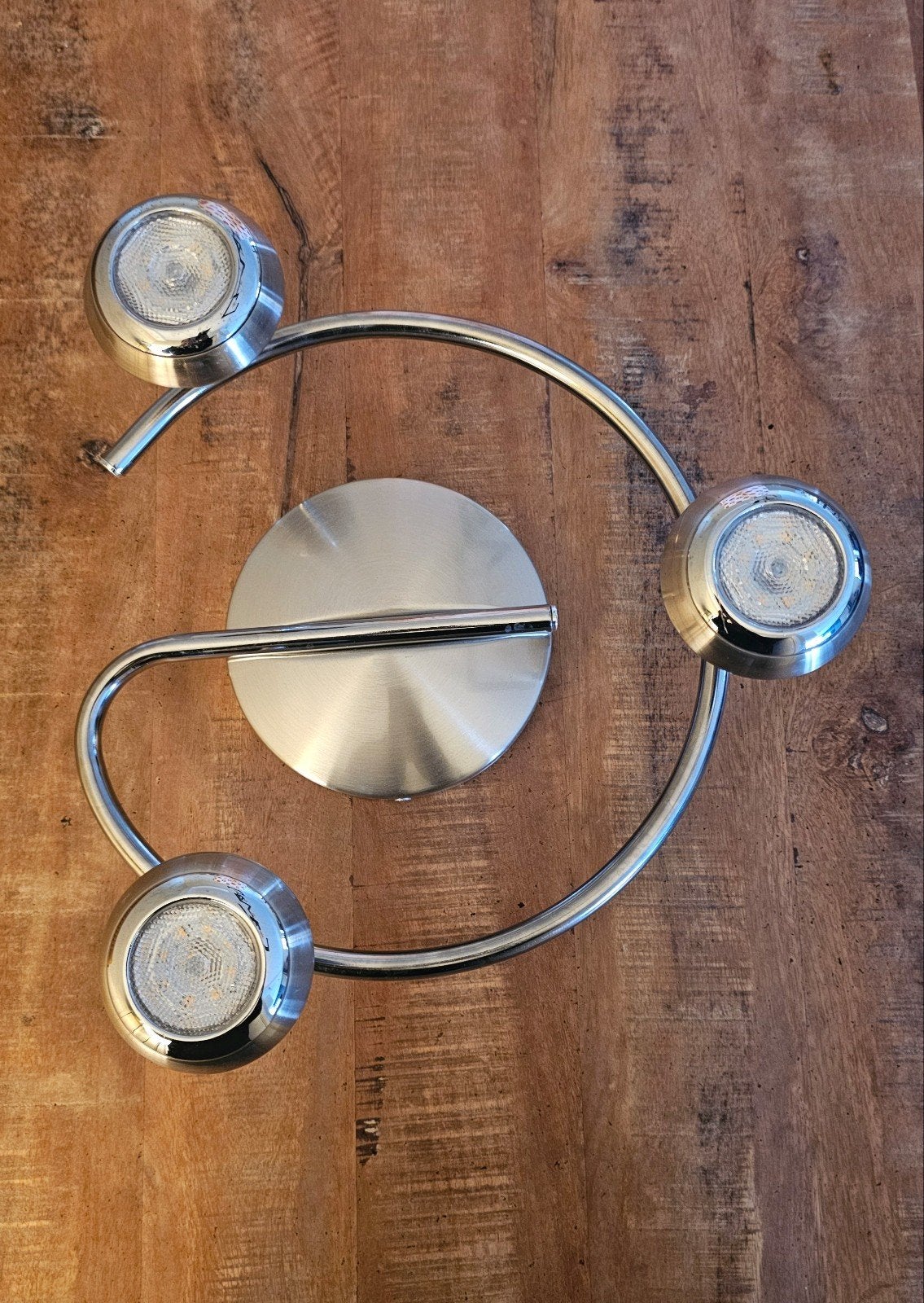 Philips Plafondspot met 3 LED lampen, Ophalen, Zilver, LED, Plafondspot