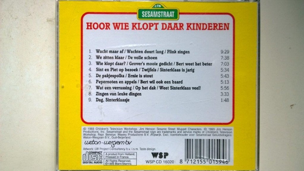 Bert En Ernie - Hoor Wie Klopt Daar Kinderen, Ophalen of Verzenden, Zo goed als nieuw, Sinterklaas, Album