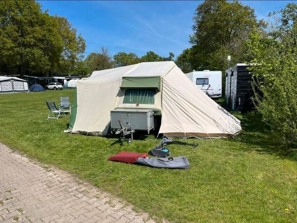 Achtertent voor vouwwagen Zambezi original, Ophalen, Gebruikt, Tot en met 4