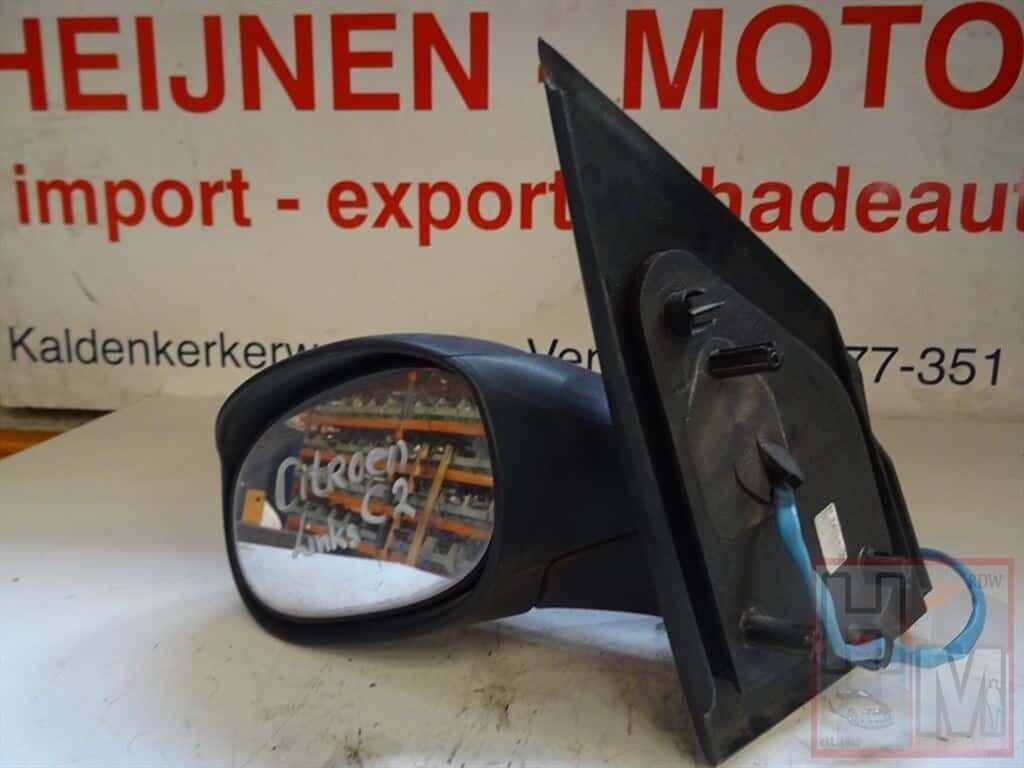 Citroen C2 Spiegel Links Zwart Elektrische 2003 - 2009, Auto-onderdelen, Ophalen of Verzenden, -, -, -