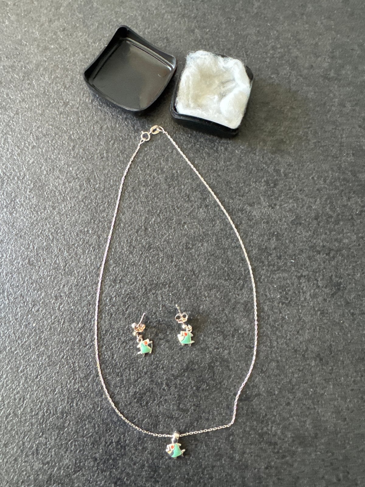 Zilveren ketting en oorbellen met 925 keurmerk, Ophalen of Verzenden, Zo goed als nieuw, Zilver