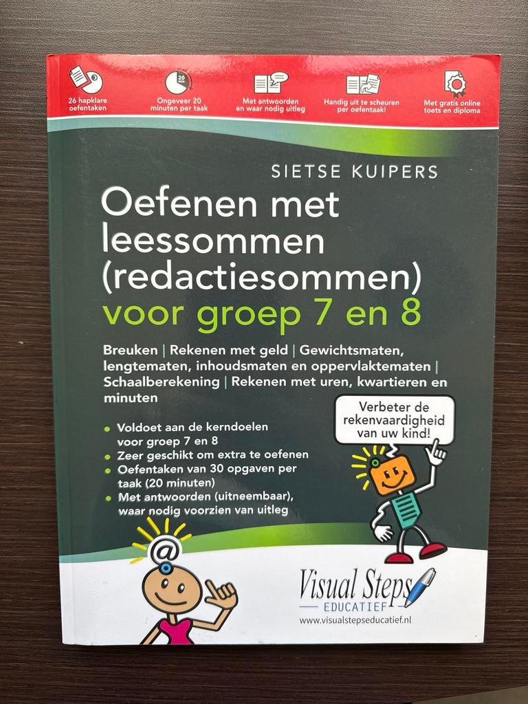 Oefenen met leessommen (redactiesommen) groep 7 en 8, Ophalen of Verzenden, Nieuw, Overige niveaus
