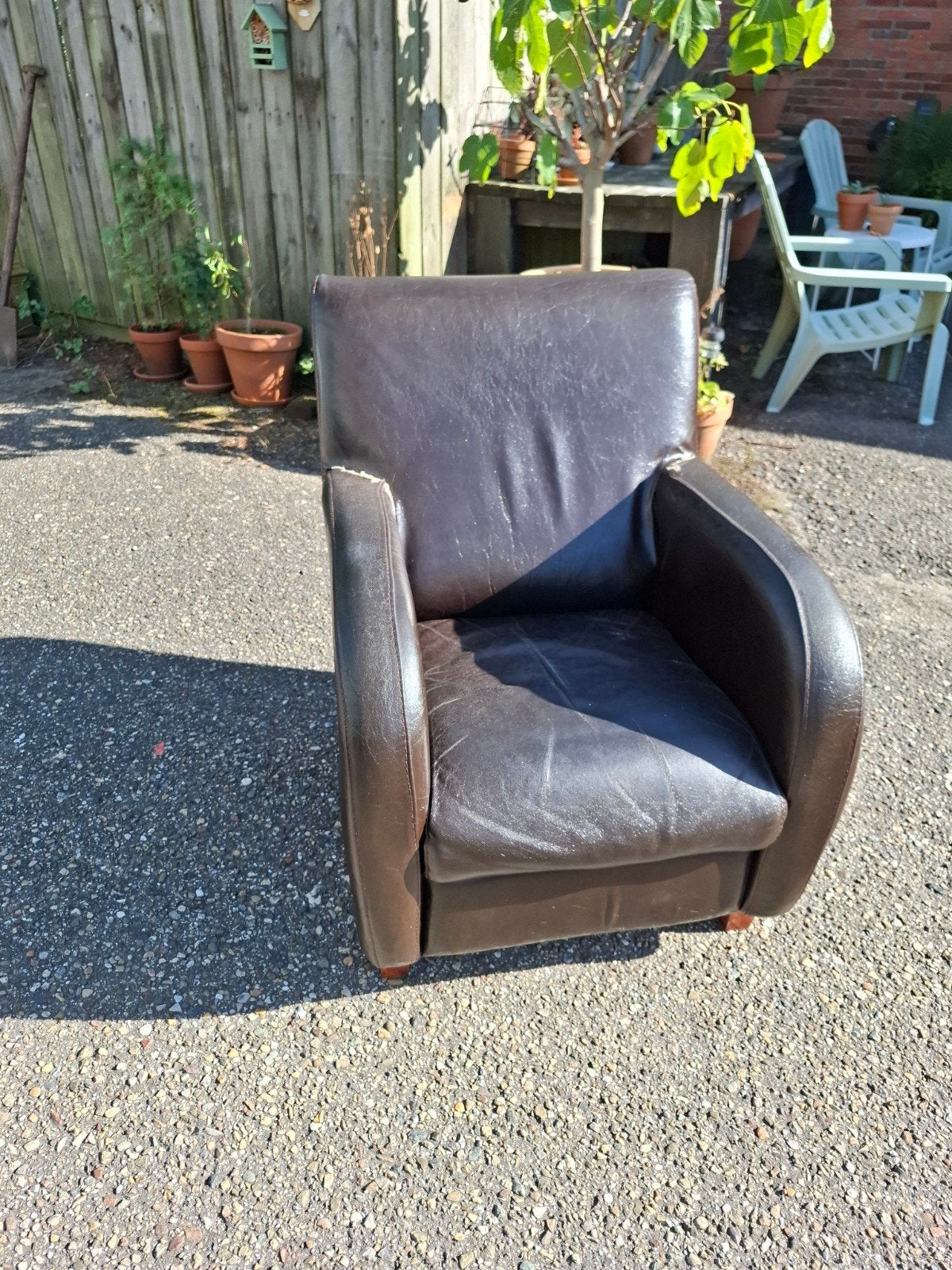 GRATIS ophalen bruine stoel / fauteuil, Huis en Inrichting, Fauteuils, Ophalen