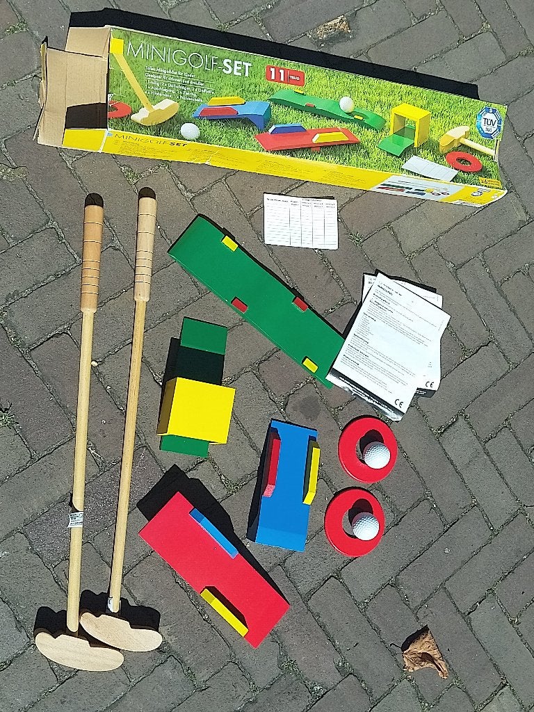 mini golf set, Ophalen of Verzenden, Zo goed als nieuw