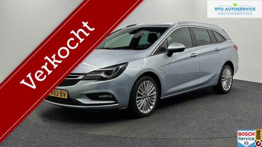 Opel Astra Sports Tourer 1.0 Turbo Innovation TREKHAAK LEER, Voorwielaandrijving, Gebruikt, 1178 kg, Met garantie (alle)