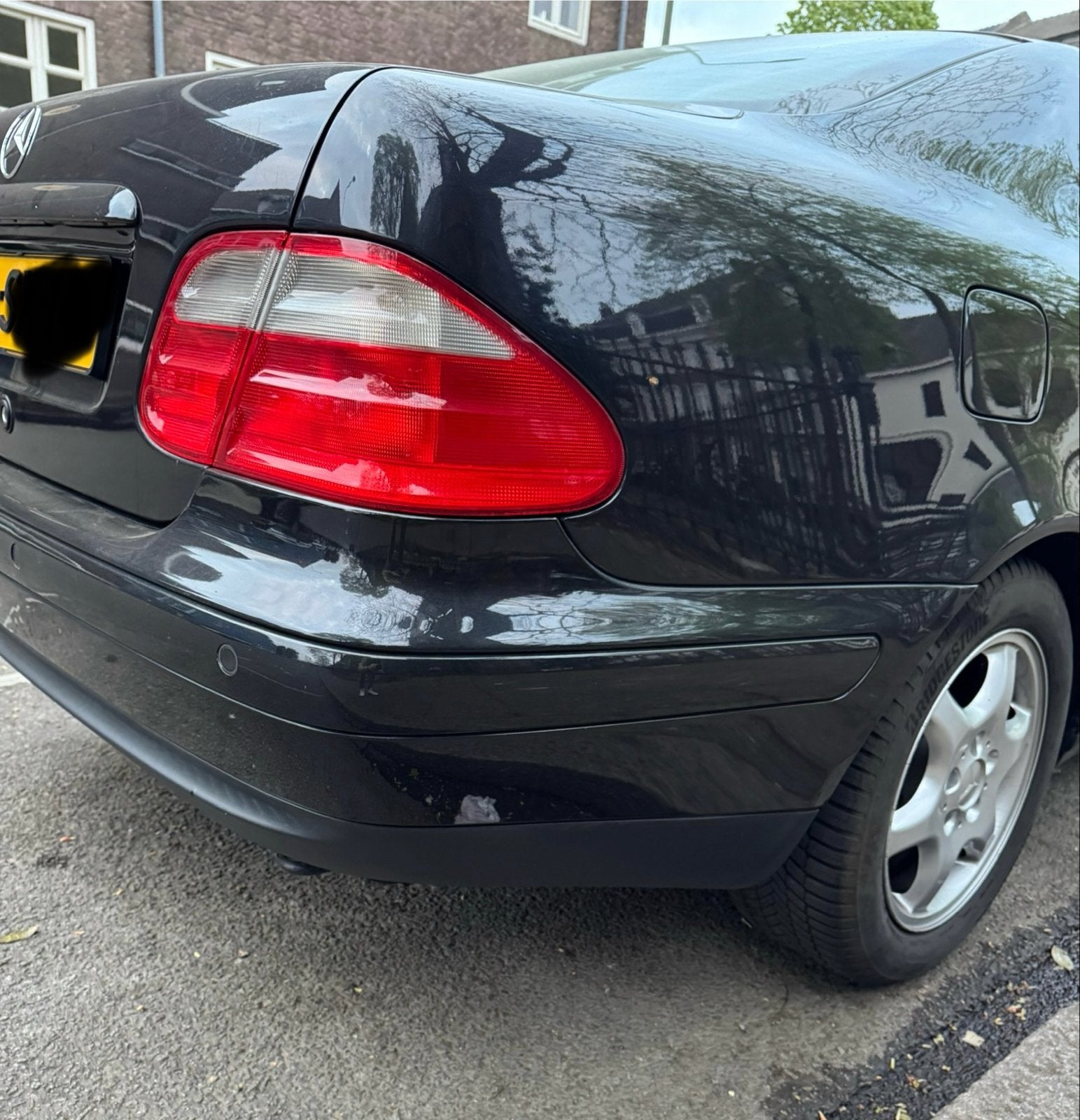 Mercedes-Benz CLK W208 Rear Bumper Zwart, Gebruikt, Mercedes-Benz, Ophalen of Verzenden, Achter