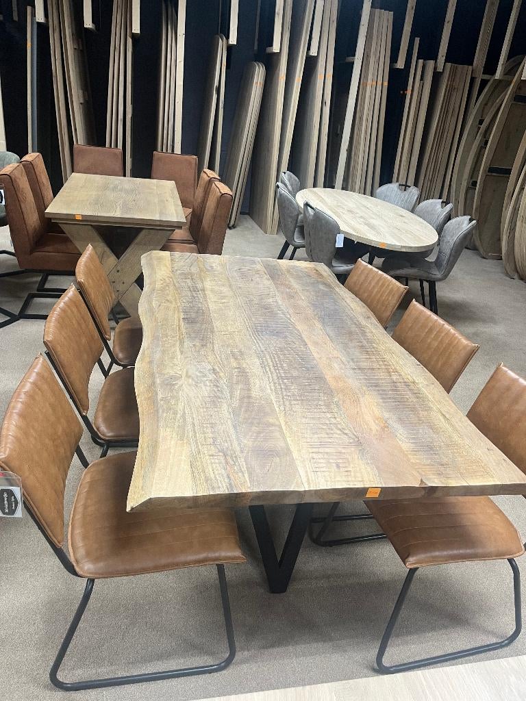Mangotafel, Huis en Inrichting, Tafels | Eettafels, Ophalen, Overige materialen, 200 cm of meer, 50 tot 100 cm