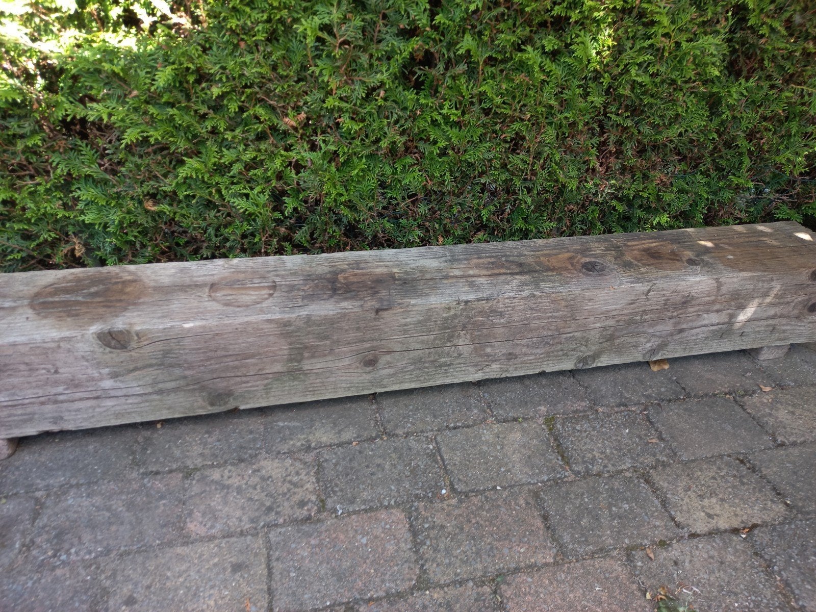 Te koop grote houten balk, Ophalen, Hout, Biels, Minder dan 25 cm