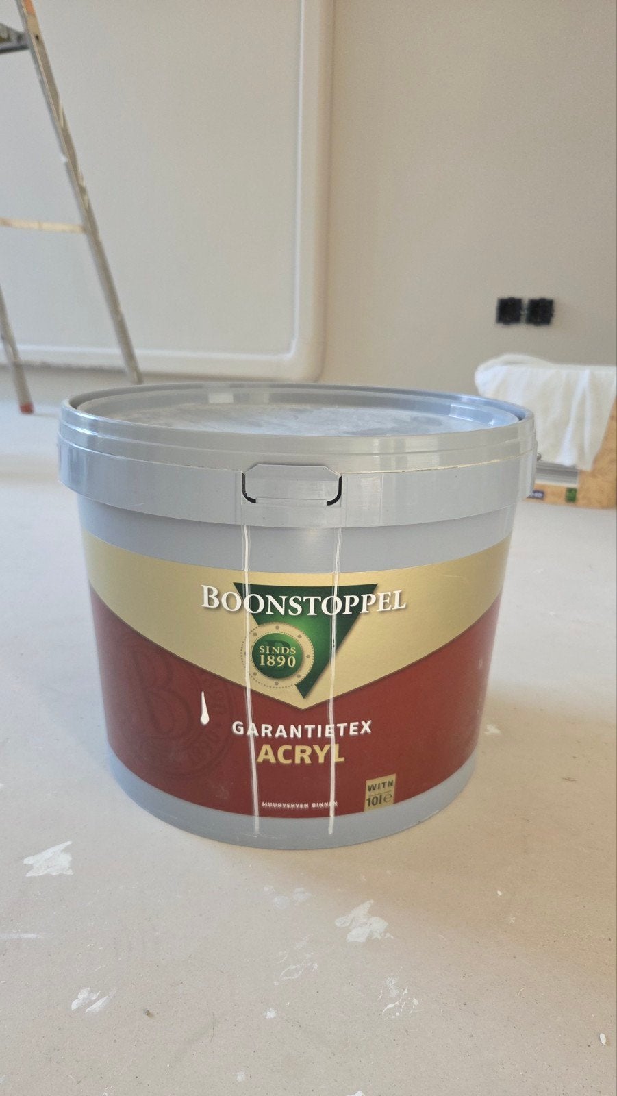Nieuw Boonstoppel muurverf 10 liter intuitive, Doe-het-zelf en Verbouw, Verf, Beits en Lak, Ophalen, Beige, Nieuw, Verf