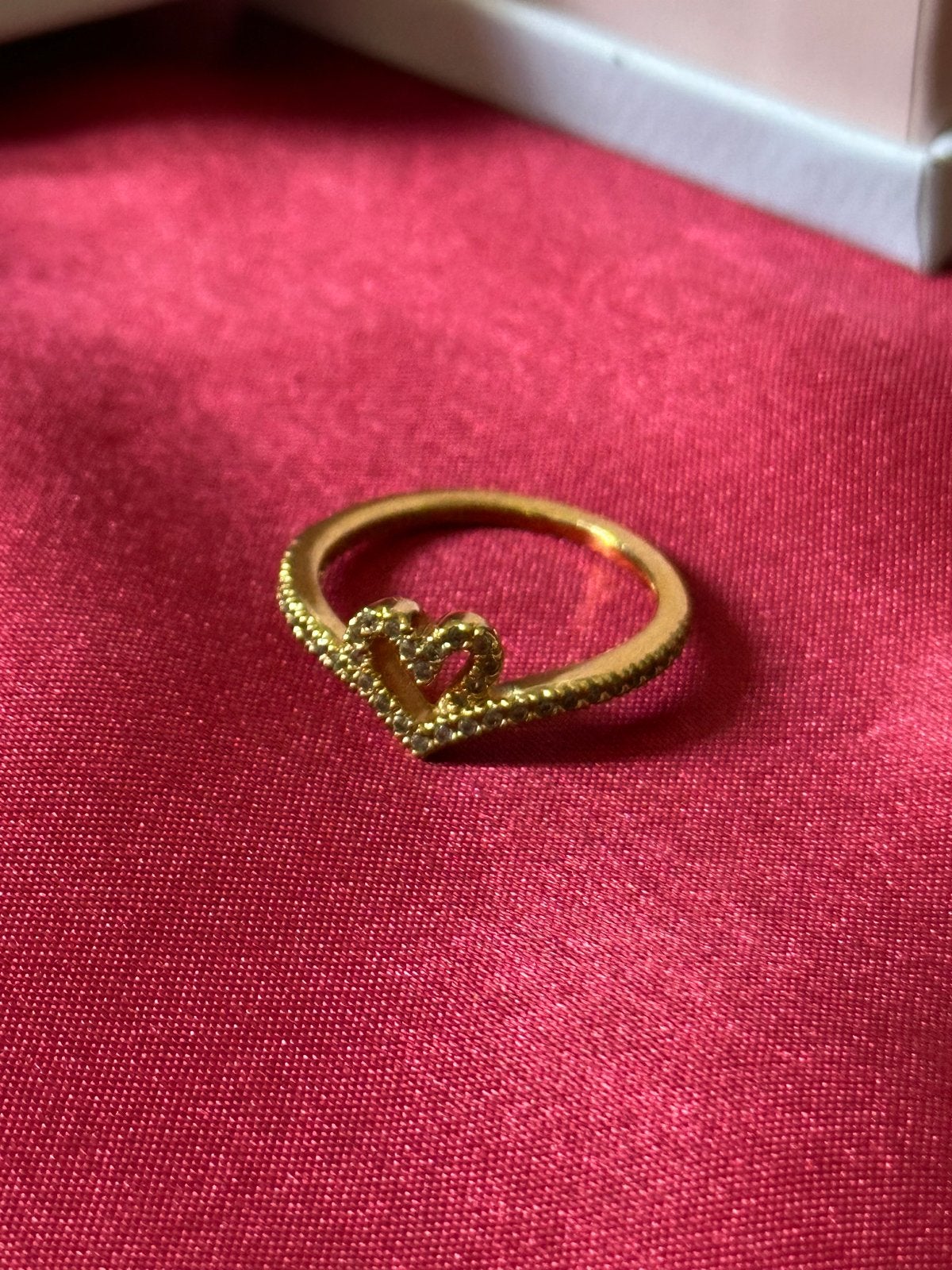 Pandora Love Ring - Gouden Hartjes Ring, Sieraden, Tassen en Uiterlijk, Ringen, Met kristal, Overige materialen, Ophalen of Verzenden