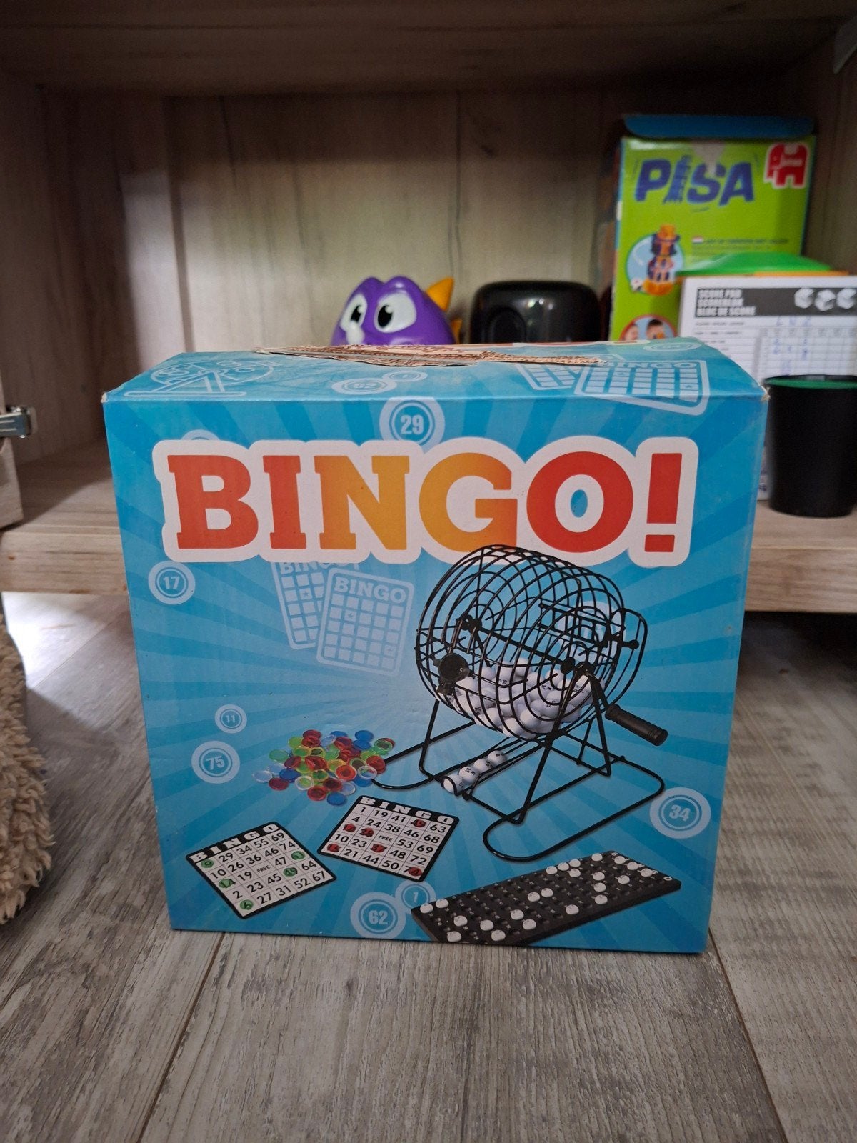 Bingo Spel - Compleet met Ballenmolen en Kaarten, Vijf spelers of meer, Ophalen of Verzenden, Gebruikt