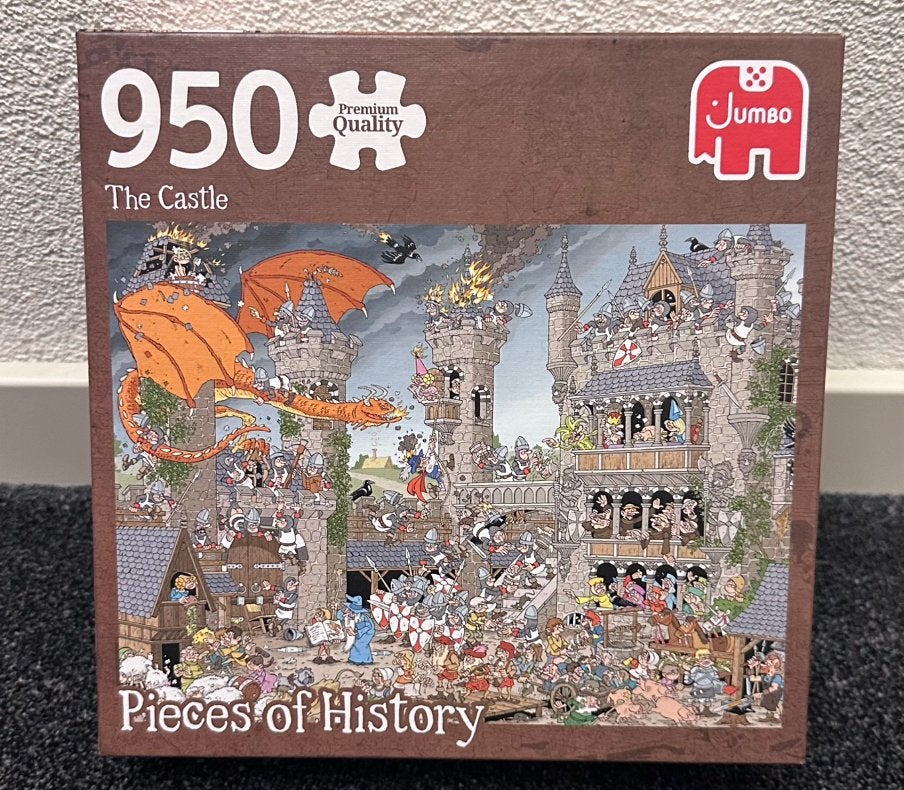 PIECES OF HISTORY puzzel 950 stukjes THE CASTLE, Ophalen of Verzenden, 500 t/m 1500 stukjes, Zo goed als nieuw, Legpuzzel