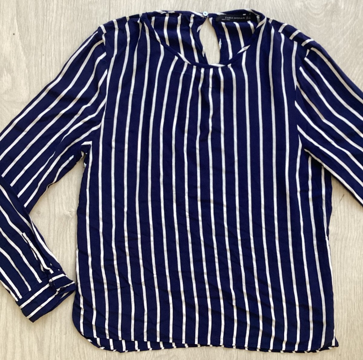 Zara Woman donkerblauwe blouse  Maat L, Blauw, Maat 42/44 (L), Ophalen of Verzenden, Zo goed als nieuw
