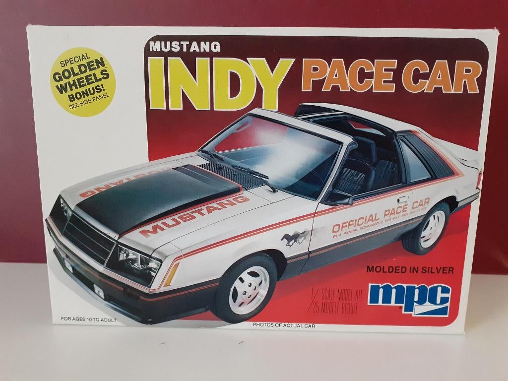 Ford Mustang Indy Pace Car 1/25    bouwdoos MPC, Overige merken, Auto, Groter dan 1:32, Nieuw