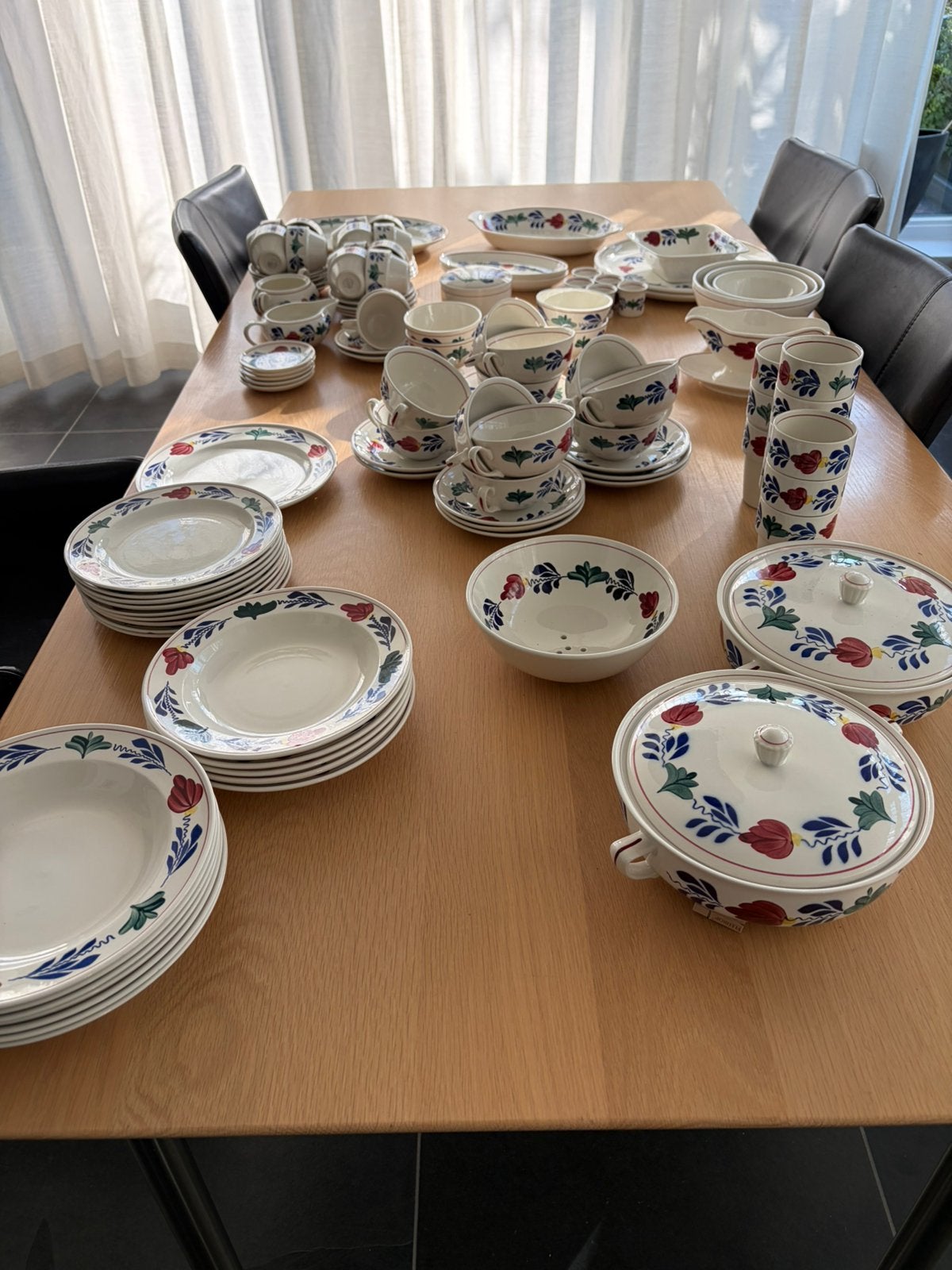 Boerenbont servies Boch, Ophalen, Overige merken, Zo goed als nieuw, Landelijk/Boerenbont