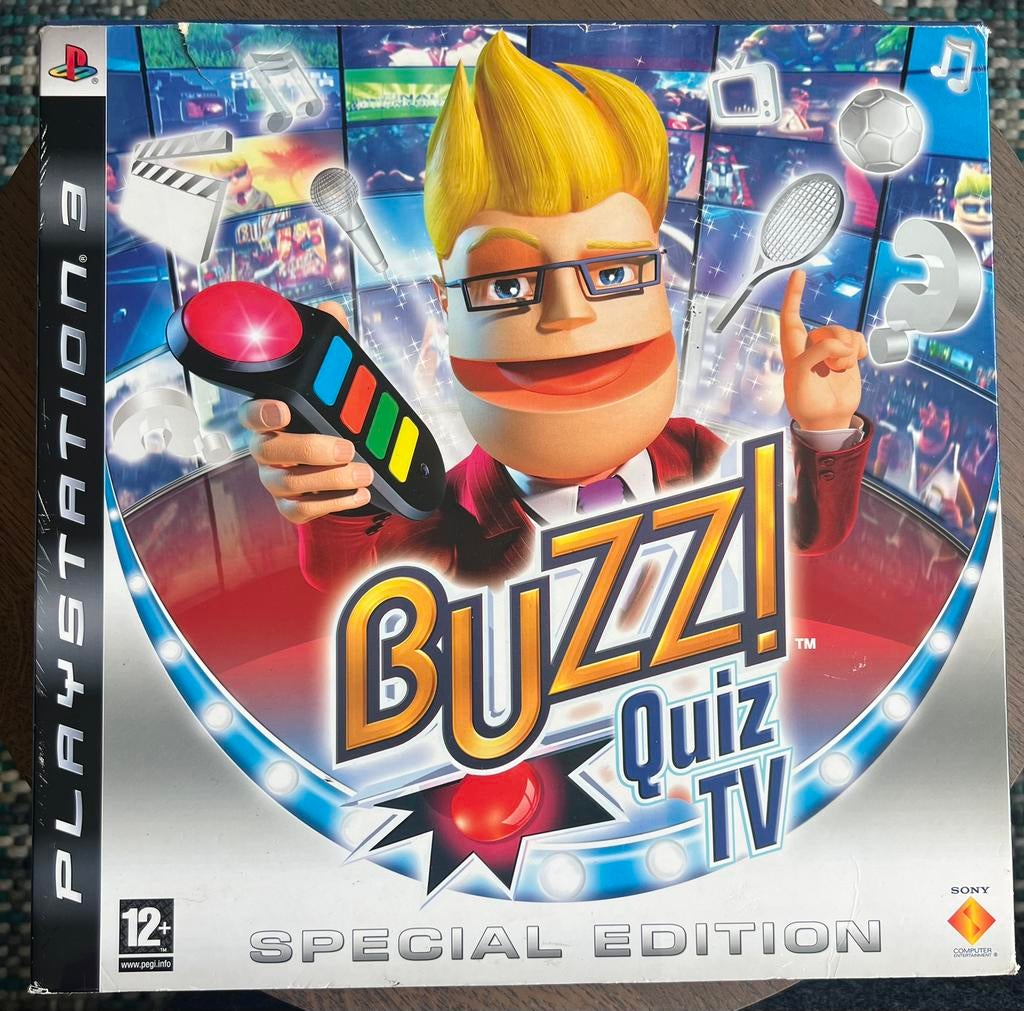 Buzz! Quiz TV Special Edition PS3 - COMPLEET, Muziek, Ophalen of Verzenden, Zo goed als nieuw, 3 spelers of meer