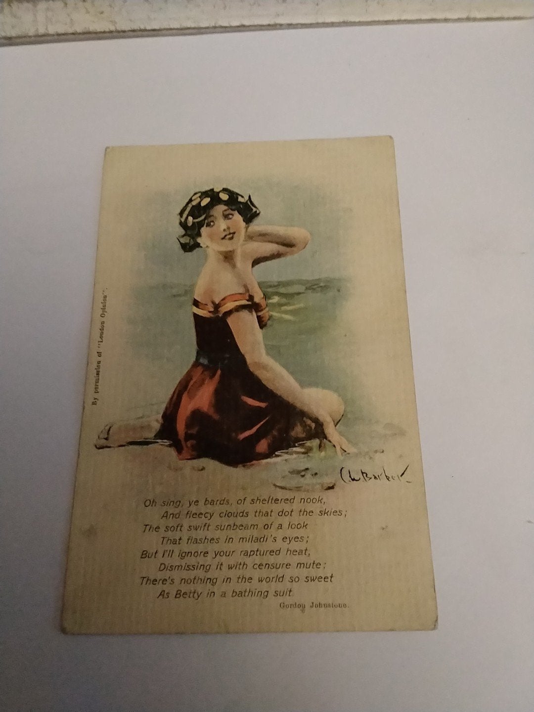 "BETTY IN A BATHING SUIT"/ CHARLES BARBIER, Ophalen of Verzenden, Sterren en Beroemdheden