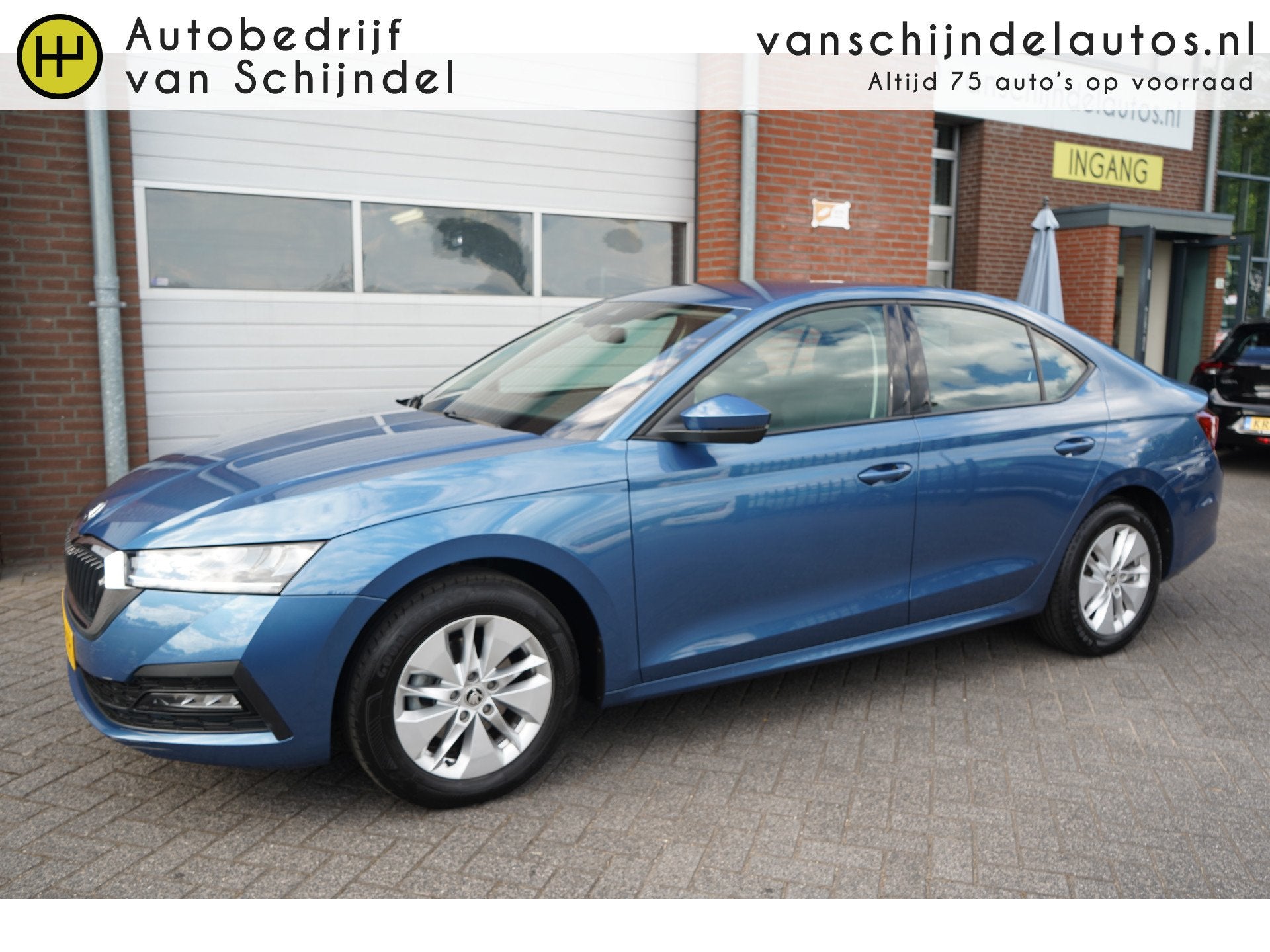 Skoda Octavia 1.0 e-TSI 111PK AUTOMAAT BUSINESS EDITION LUXE, Auto's, Skoda, Stof, Gebruikt, Blauw, Origineel Nederlands