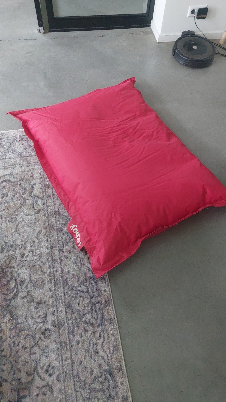 Rode Fatboy zitzak 90x120, Ophalen, Zo goed als nieuw, Rood, Zitzak