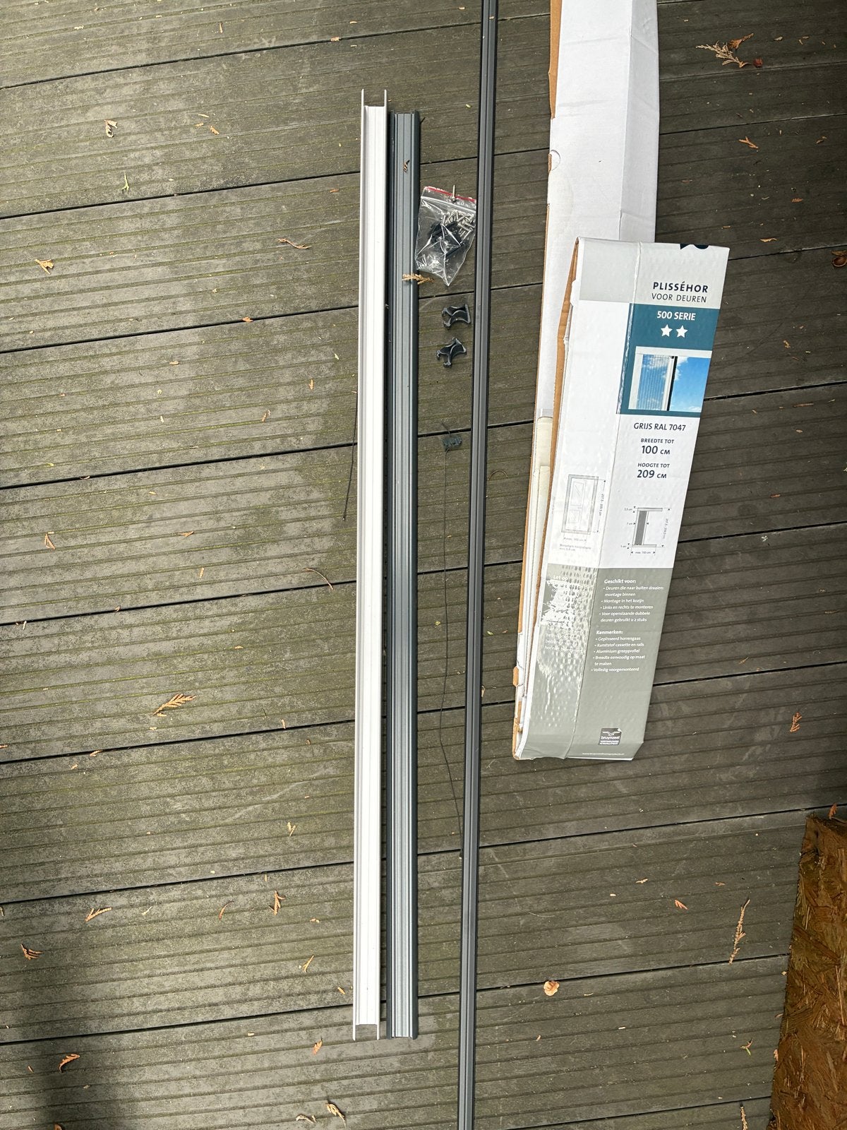 Bruynzeel Plisséhordeur 500 Serie - Bevestigingsmateriaal, 80 tot 100 cm, Hordeur, Nieuw, Ophalen of Verzenden