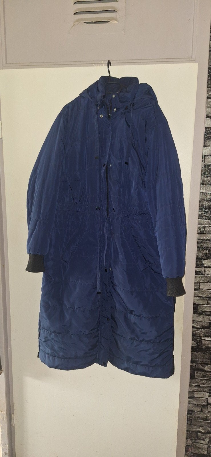 Z.g.a.n. Blauwe winterjas Bonprix maat 52, Bonprix, Blauw, Ophalen of Verzenden, Jas of Mantel