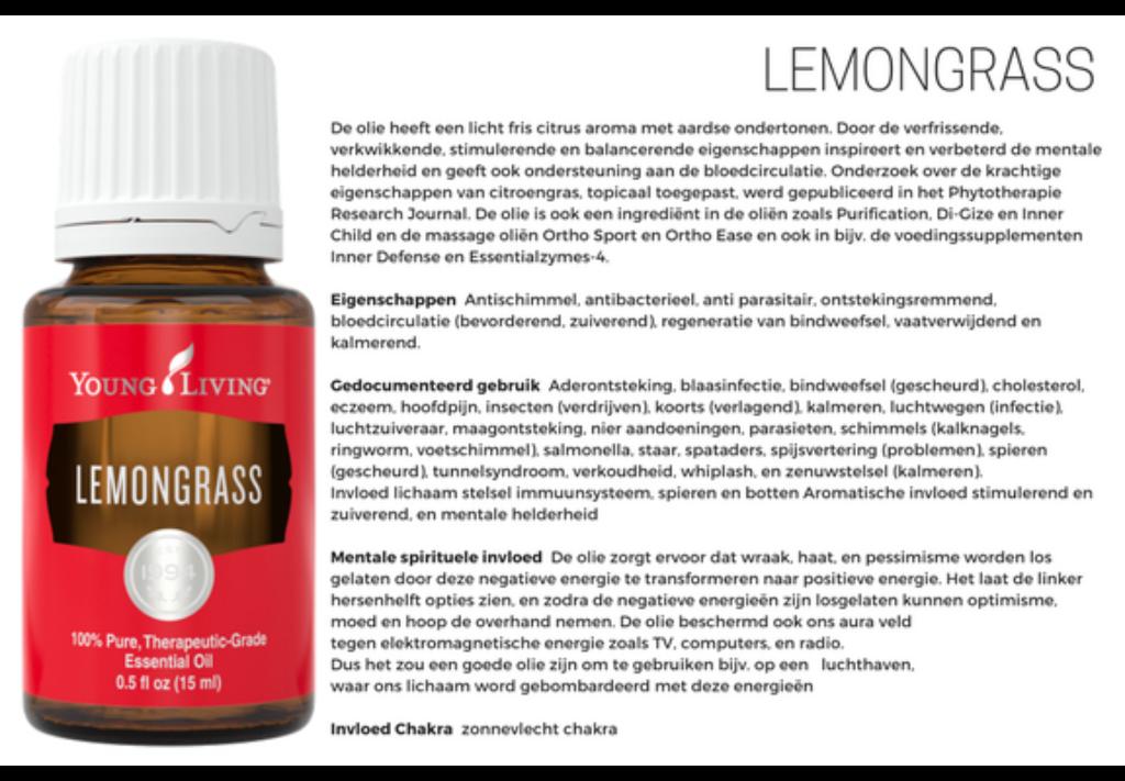 Young Living Lemongrass 5 ml, Ophalen of Verzenden, Nieuw, Aroma