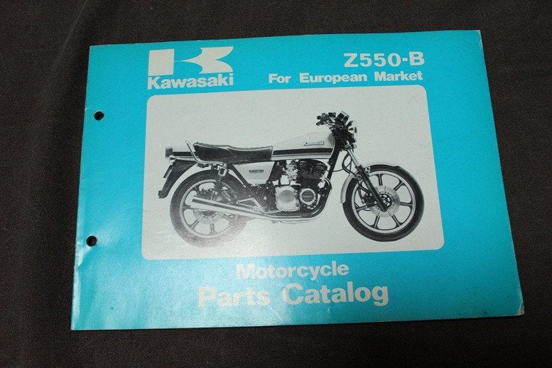 Kawasaki Z550B 1981 motorcycle parts catalog Z550 B2 B3, Ophalen of Verzenden, Kawasaki