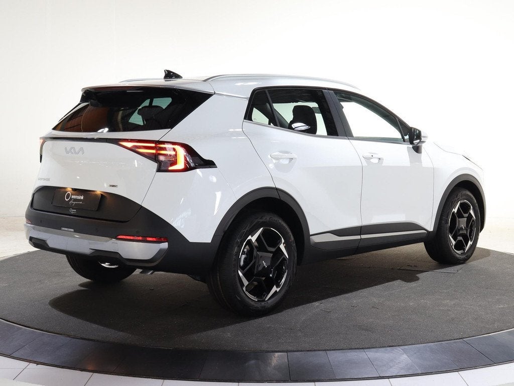 Kia Sportage 1.6 T-GDi Hybrid DynamicLine | Achteruitrijcame, Auto's, Kia, 4 cilinders, Leder en Stof, Wit, Nieuw