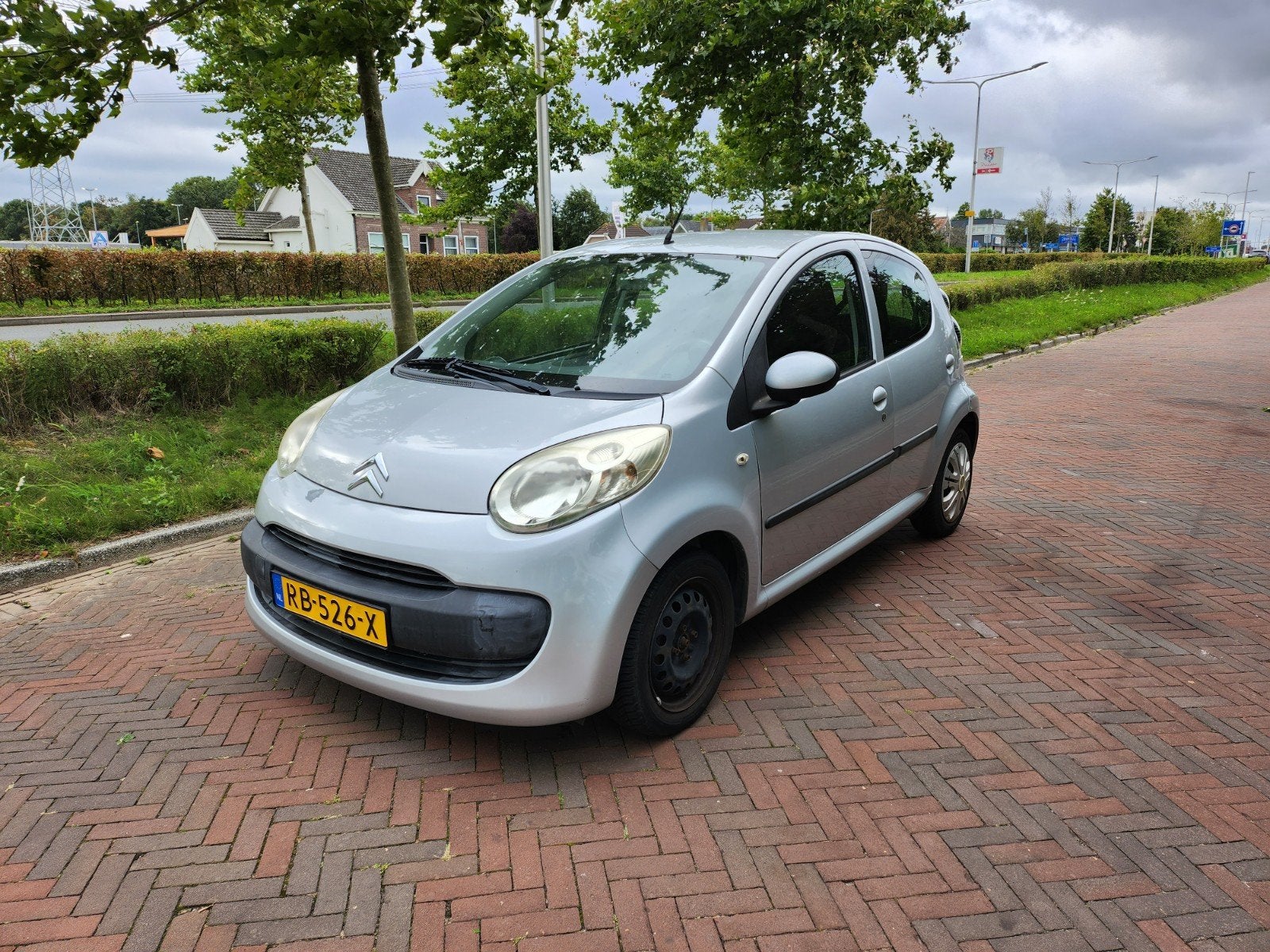 Citroën C1 1.0 5-DRS 2006 Grijs, Auto's, Voorwielaandrijving, Stof, Zwart, 4 stoelen