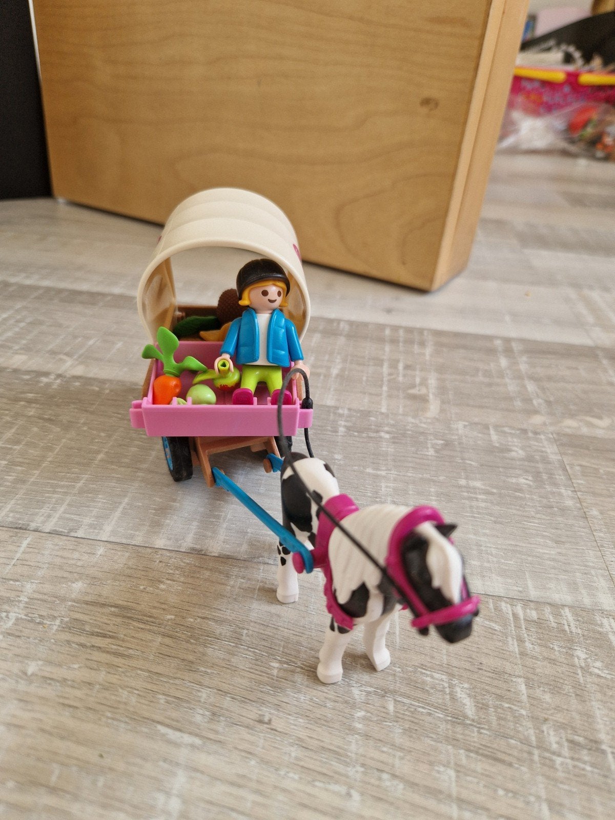 Playmobil Country Paard met wagen en figuur - Set 70998, Ophalen, Complete set, Voertuig, Zo goed als nieuw