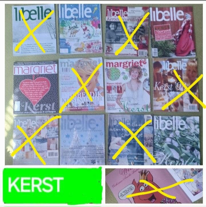 KERST 6x Libelle & Margriet 2006-2010 Weekblad Tijdschrift, Ophalen of Verzenden, 1980 tot heden, Tijdschrift
