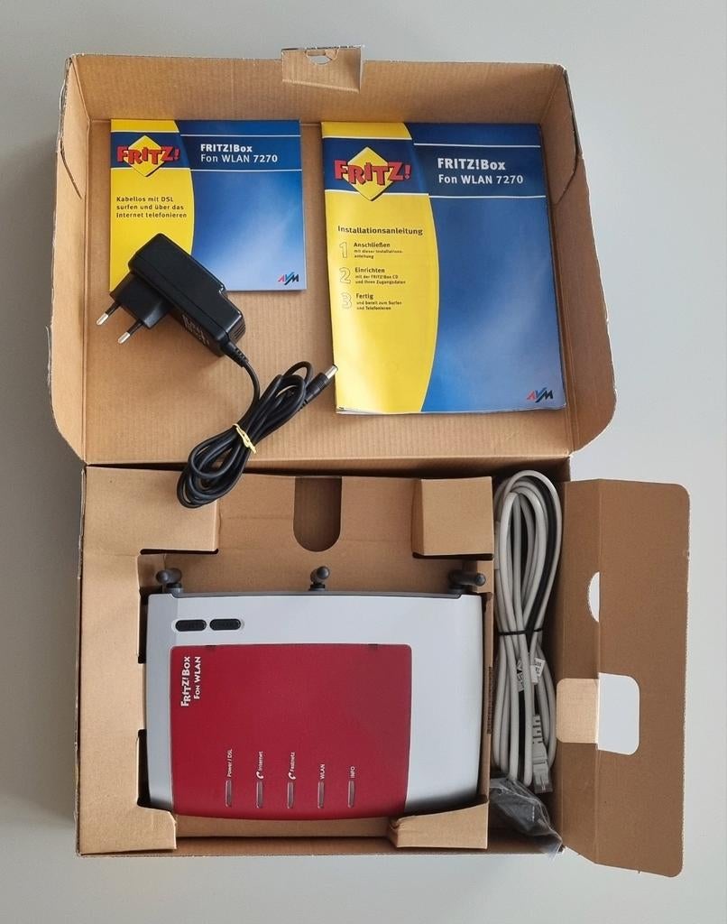 FRITZ!Box 7270 WLAN Router met Modem, Ophalen of Verzenden, Gebruikt, Router met modem, FRITZ!Box