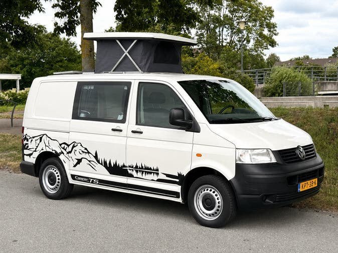 NEW! Camper Volkswagen Transporter T5 1.9 TDI Weg is Weg!, Caravans en Kamperen, Campers, Airbags, Koelkast, Volkswagen, Tot en met 2