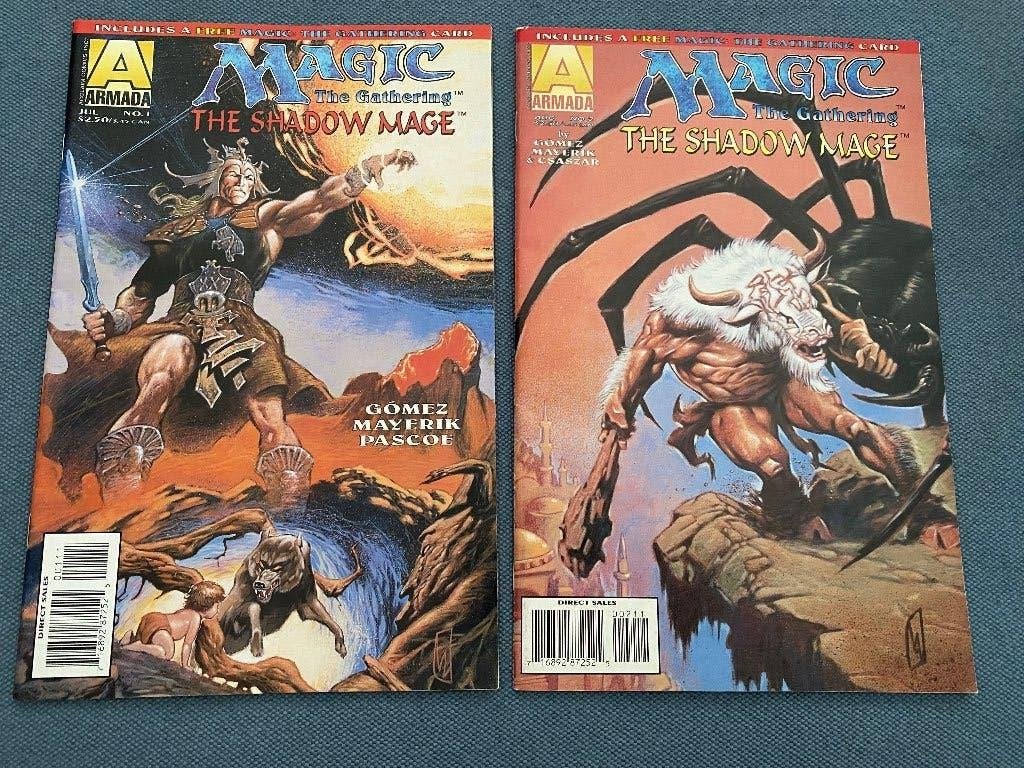Magic MTG Comics No. 1 + 2 Armada 1995, Ophalen of Verzenden, Zo goed als nieuw, Meerdere kaarten